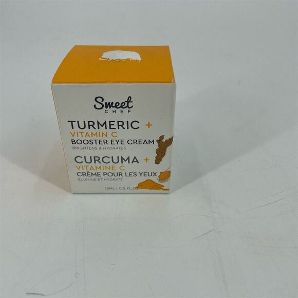 Sweet Chef Turmeric + Vitamin C Eye Cream 15ml Dark Circles Hydrating Eye Gel - Picture 1 of 11